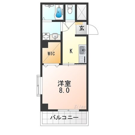 長居駅 徒歩4分 4階の物件間取画像